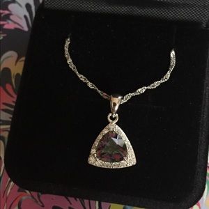 NWT Sterling Silver Gemstone Necklace